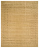 EORC Handmade Wool Beige Traditional Solid Lori Baft Rug, Rectangular 12'x15'