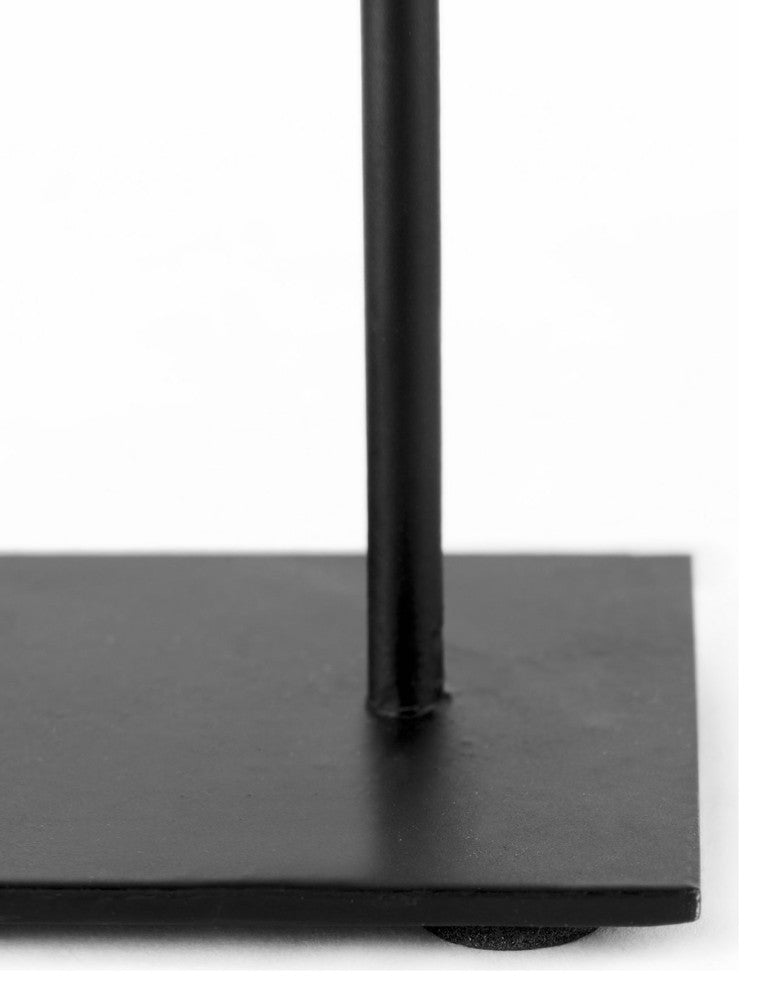 Micra 9.1Lx2.6Wx10.9H Matte Black Metal Decorative Object on a Stand