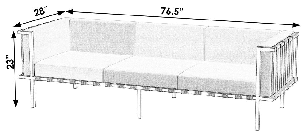 Norway Outdoor Patio Sofa With Cushions