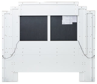 Palm Gate Queen Upholstered Bed, Cloud White