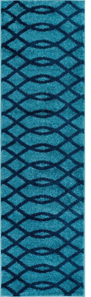 Well Woven Mystic Rug, Light Blue, 2''x7''3" Runner