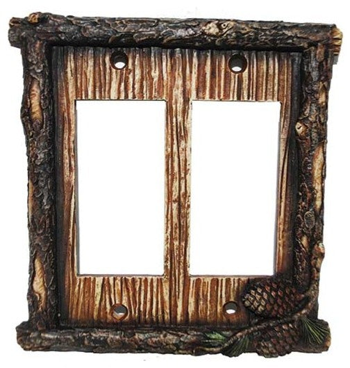 Pine Cone Double Rocker Plate