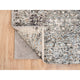 Gray, Hand Knotted, Modern, Silk with Textured Wool, Runner, Rug, 2'6" x 10'0"