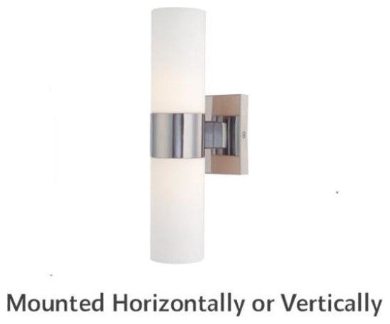 Minka-Lavery Wall Sconce, Chrome, 2-Light