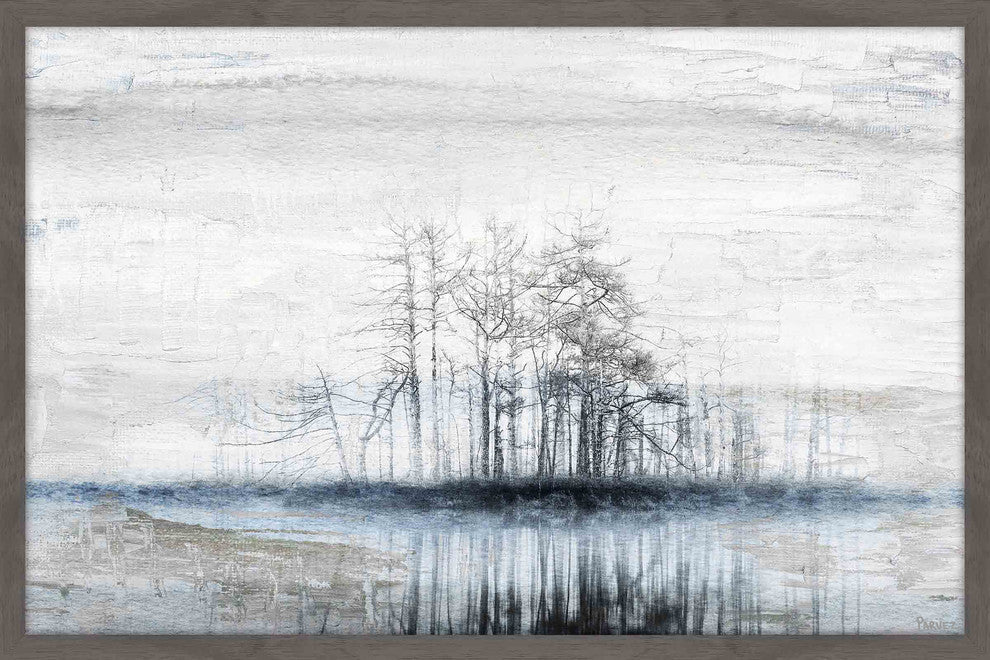 "Tree Island" Framed Painting Print, 30"x20"