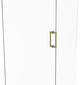 Contemporary 8" Back to Back Shower Door Pull, Satin Brass