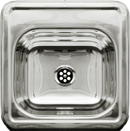 Decorative Square Drop-in Entertainment/Prep Sink With a Smooth Surface