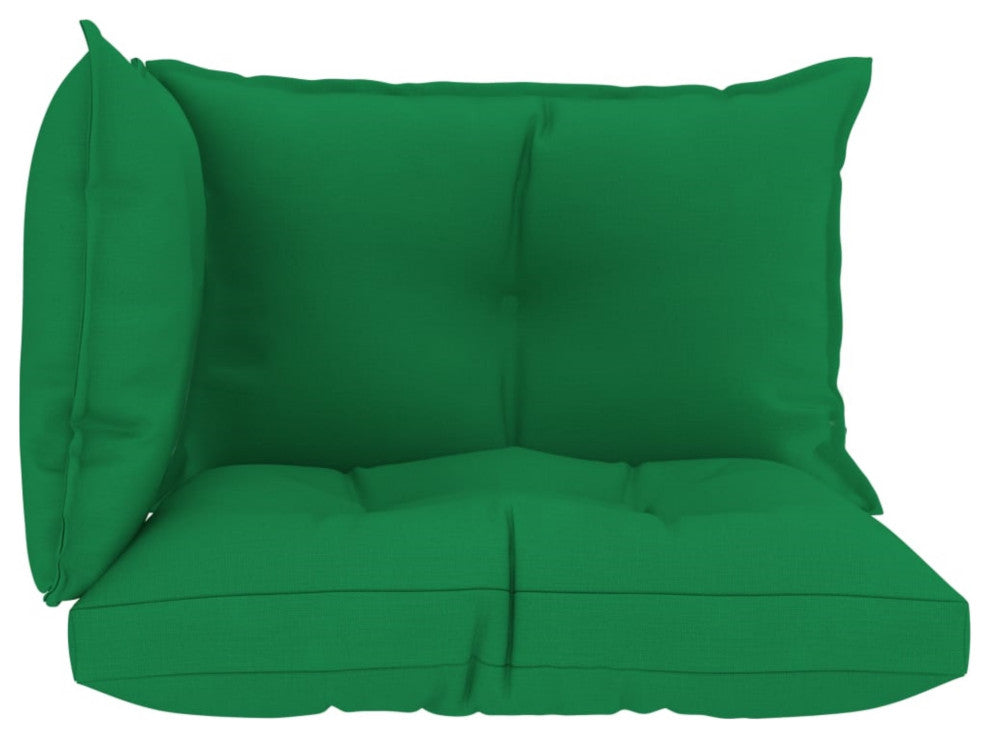 Vidaxl Pallet Sofa Cushions 3-Piece Green Fabric