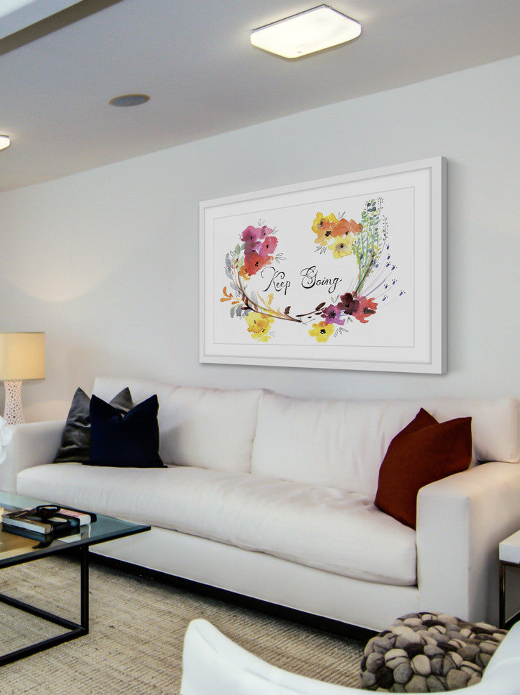 Marmont Hill, "Keep Going" by Christine Lindstrom Framed Painting Print, 36x24
