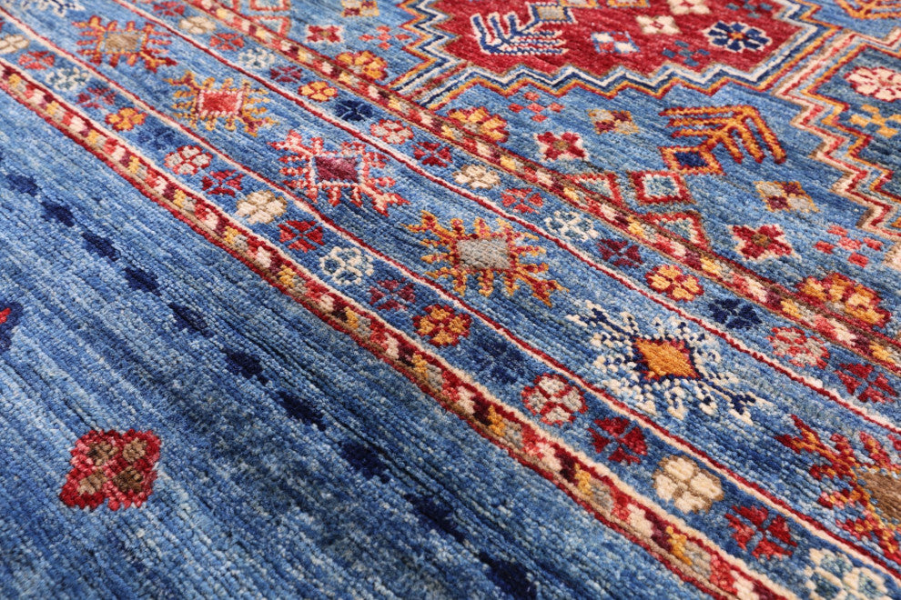8' 3" X 11' 4" Khorjin Super Kazak Hand Knotted Rug Q5335