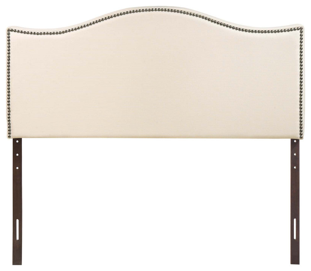 Curl Full Nailhead Upholstered Headboard