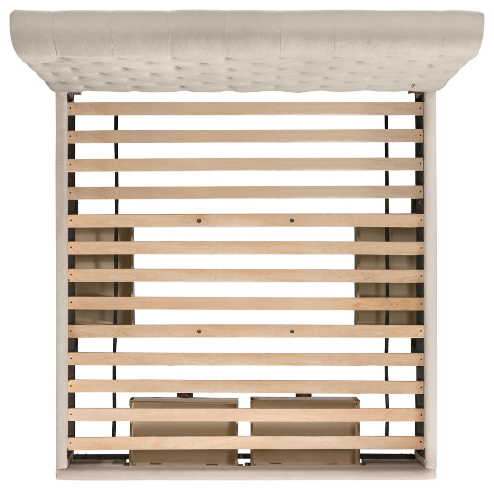 Picket House Furnishings Jeremiah King Upholstered Storage Bed
