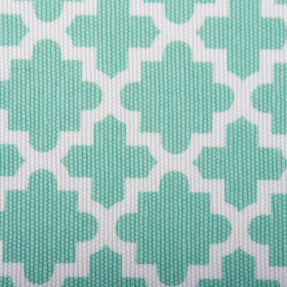 DII Polyester Cube Lattice Aqua Square 11x11x11"