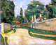 Paul Cezanne Houses along a Road 20"x25" Premium Canvas Print