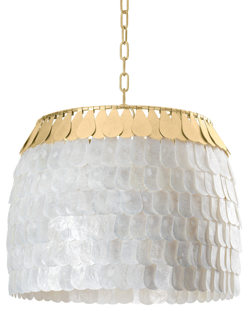 Coralie 4-Light Chandelier, Vintage Gold Leaf