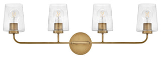 Lark 853454-CL Kline 4 Light 33"W Vanity Light - Heritage Brass