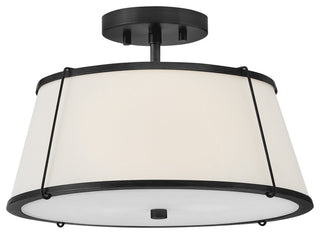 Hinkley Clarke Medium Semi-Flush Mount, Black