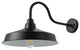 Modern 16" Gooseneck Wall Mount Matte Black Barn Light