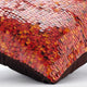Red Decorative Pillow Shams 24"x24" Silk, Koi Fishy Scales