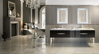Led Lighted 24 Inch X 36 Inch Bathroom Satin Silver Framed Mirror