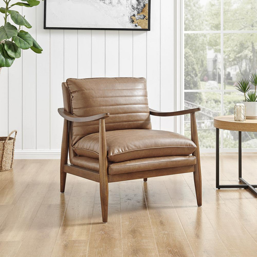 Edmond PU Accent Arm Chair