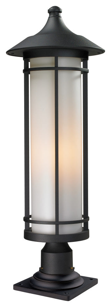 Woodland Collection Outdoor Pier Mount Light in Black Finish