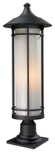 Woodland Collection Outdoor Pier Mount Light in Black Finish