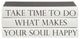 3 Piece Make Your Soul Happy Quote Decorative Book Set