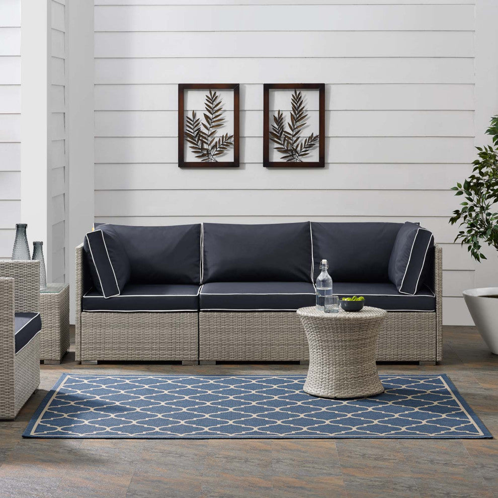 Avena Moroccan Quatrefoil Trellis 9x12 Indoor and Outdoor Area Rug