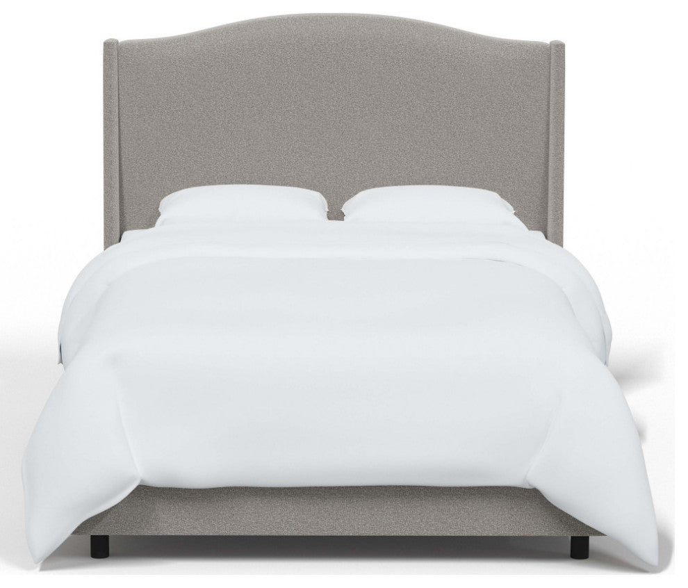 Camelback Wingback Bed, Milano Elephant, Full
