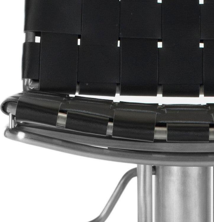 Safavieh Floyd Gas Lift Swivel Barstool, Black