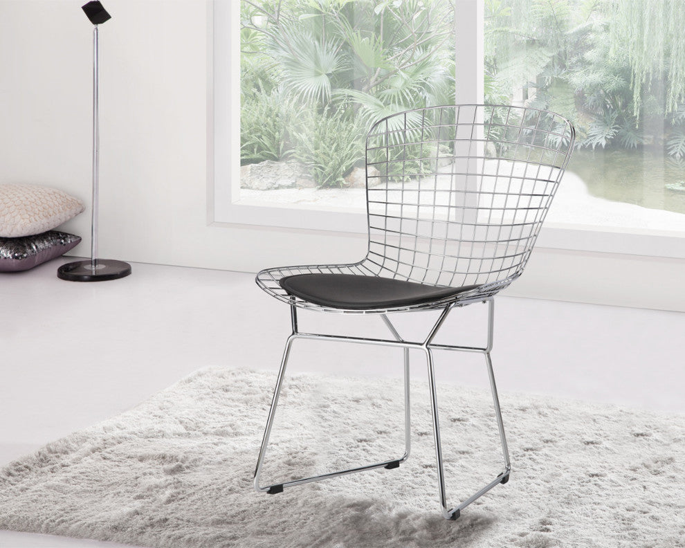 Modern Classics Wire Side Chair, Black