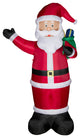 12' Lighted Inflatable Santa Decor
