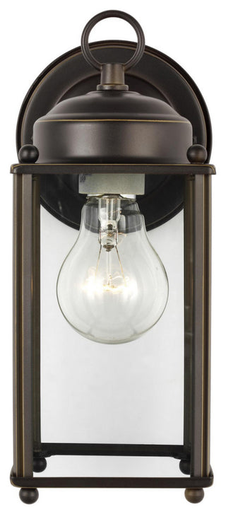 New Castle 1-Light Outdoor Wall Lantern, Antique Bronze