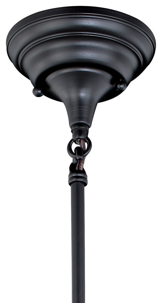 Vaxcel Huntley 12" Pendant, Oil Rubbed Bronze, Milk Glass