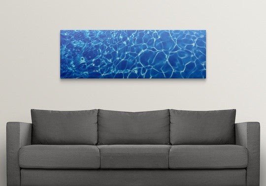 "High angle view of a swimming pool" Canvas Art, 60"x20"x1.25"