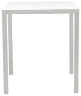Maldives Outdoor Patio Square Bar Table, White