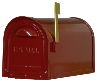 Mid Modern Dylan Curbside Mailbox, Wine