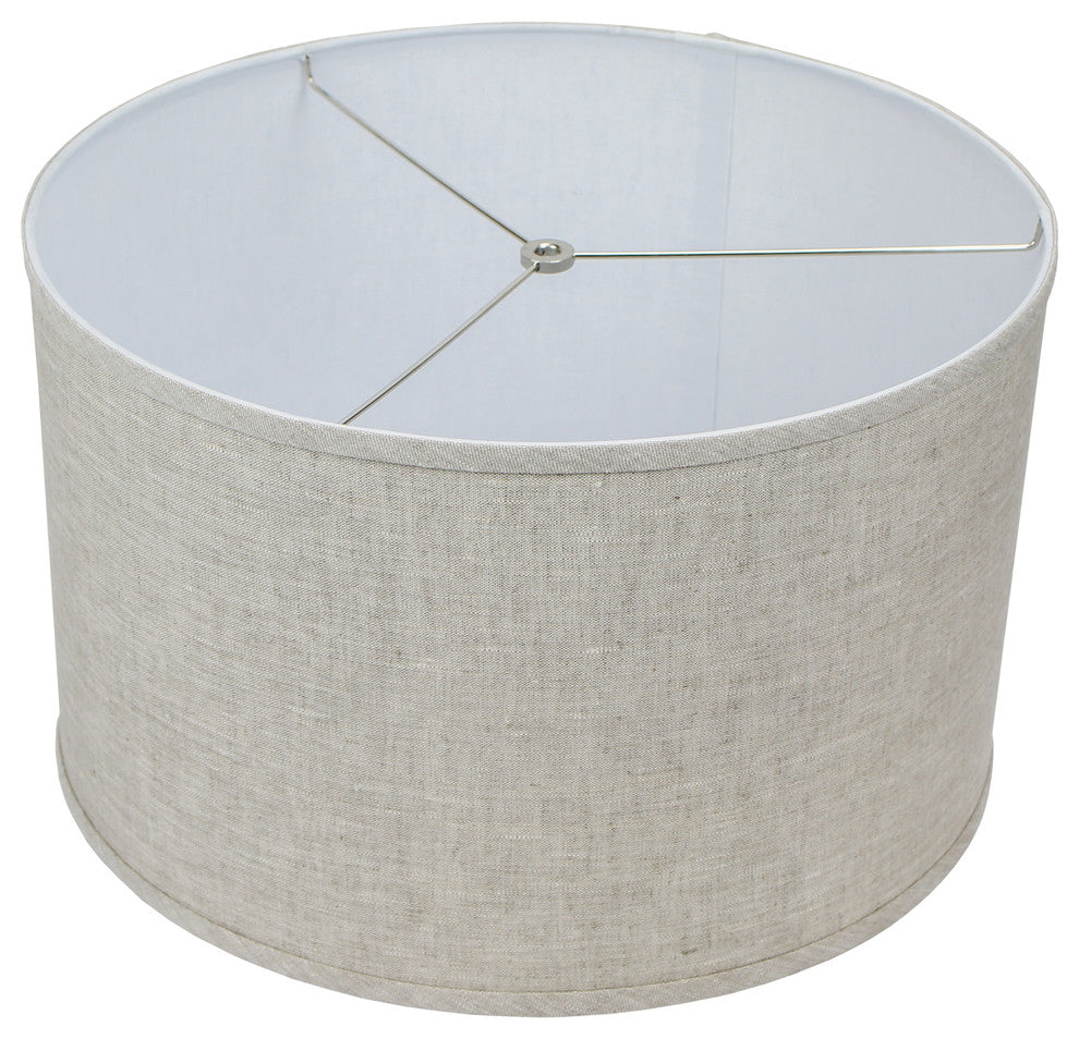 Fenchel Shades, 18"x18"x11' Spider Attachment Drum Lamp Shade, Deisgner