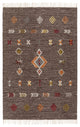 Surya Zanafi ZNF-2304 2'6"x8' Rug, Brown/Khaki/Gray/Olive/Peach/Burnt Orange/Red
