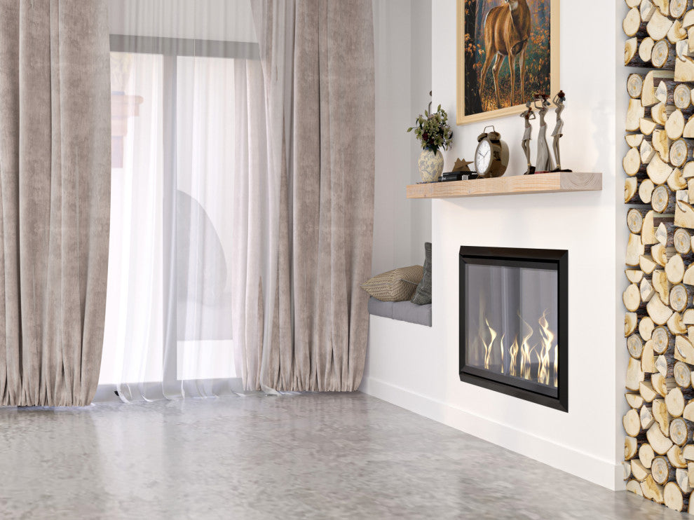 Solid Beam Wood Mantel, Unfinished, 72"