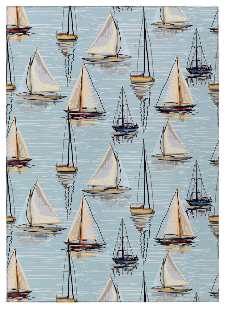 Indoor/Outdoor Harbor HA8 Sky Machine Washable 10' x 14' Rug