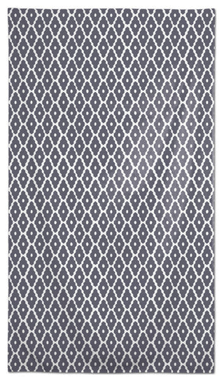 Diamond Zig Zag Pattern Dark Gray 58x102 Tablecloth