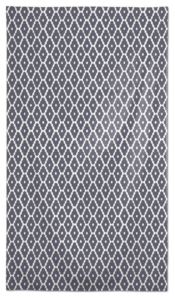 Diamond Zig Zag Pattern Dark Gray 58x102 Tablecloth