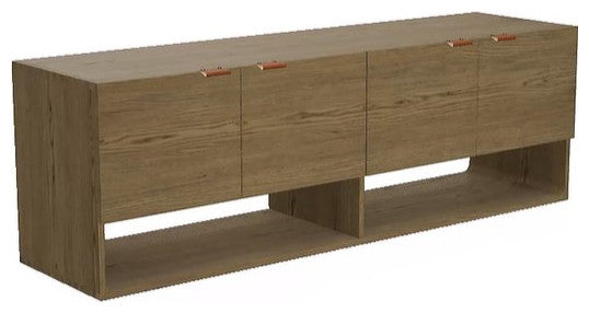 Cantor 67" Media Cabinet, Finish: Fawn, Umber