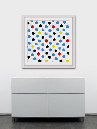 "Brush Dots" Framed Art Print