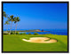 Coastal Golf Course Photo Print on Canvas with Picture Frame, 22"x29"