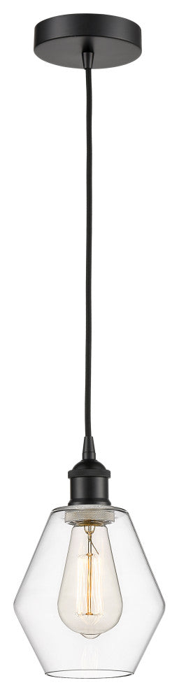 Innovations 616-1P-BK-G652-6 1-Light Mini Pendant, Matte Black