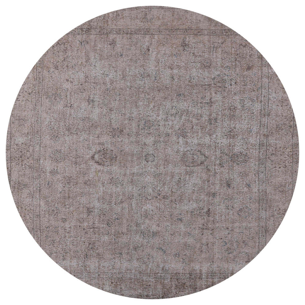 Ahgly Company Indoor Round Mid-Century Modern Area Rugs, 7' Round