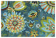 "Decorative Peacock Floral" Digital Paper Print by Silvia Vassileva, 50"x34"